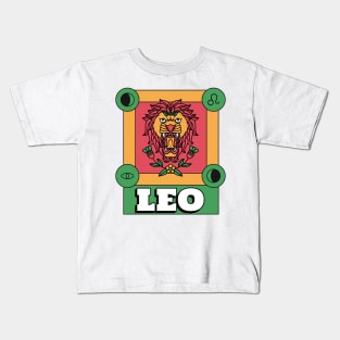 Leo Zodiac Sign Kids T-Shirt